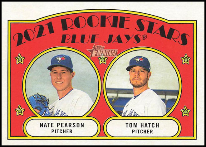 301 Blue Jays 2021 Rookie Stars (Nate Pearson Tom Hatch) RS, RC